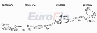 Układ wydechowy EUROFLO MZVIA21D6004A00