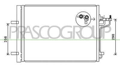 Конденсатор, кондиционер PRASCO FD428C003 для FORD C-MAX