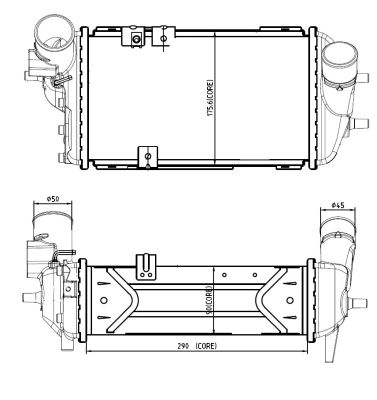 Laddluftkylare NRF 309063