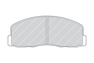 Комплект тормозных колодок, дисковый тормоз FERODO FDB368 для MITSUBISHI CORDIA