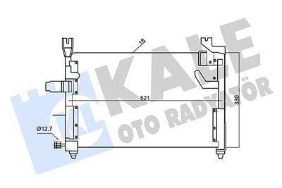 KALE OTO RADYATÖR 342620 Радиатор кондиционера  для KIA PRIDE (Киа Приде)