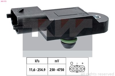 Czujnik ciśnienia powietrza, adaptacja wysokościowa KW 493 173