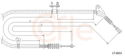 CABLU FRANA DE PARCARE