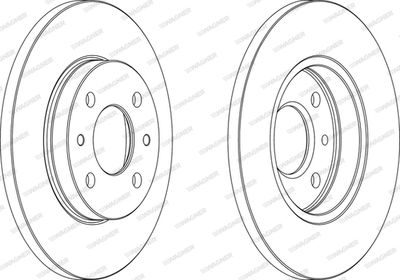 WAGNER WGR0125-1 Тормозные диски для FIAT 1500