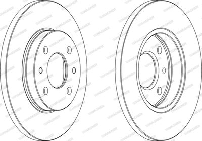 Тормозной диск WAGNER WGR0125-1 для FIAT 1500