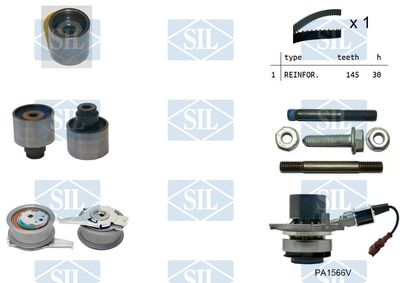 Saleri SIL Waterpomp + distributieriem set (K2PA1566V)