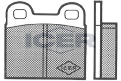 Комплект тормозных колодок, дисковый тормоз ICER 180037 для OPEL OLYMPIA