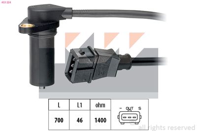 Generátor impulsů, klikový hřídel KW 453 224