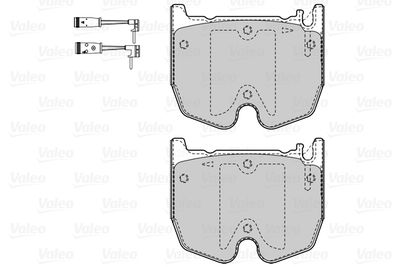 BREMSBELAGSATZ SCHEIBENBREMSE VALEO 601528 1
