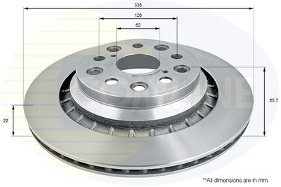 COMLINE ADC2506V Тормозные диски  для LEXUS LS (Лексус Лс)