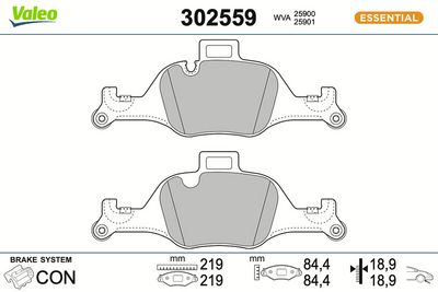 SET PLACUTE FRANA FRANA DISC VALEO 302559