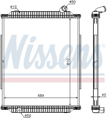 Motorradiator ((en) without frame) past: RVI PREMIUM dCi11B/43-MIDR06.23.56B/41 04.96-