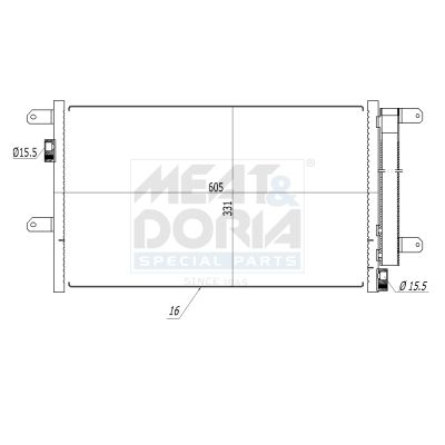 Skraplacz, klimatyzacja MEAT & DORIA 991176