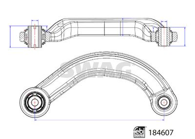 SWAG 33 10 9464 Рычаг подвески для FORD MONDEO V седан (CD) 2.0 TDCi 4x4 SWAG 33 10 9464 Рычаг подвески для FORD MONDEO V седан (CD) 2.0 TDCi 4x4