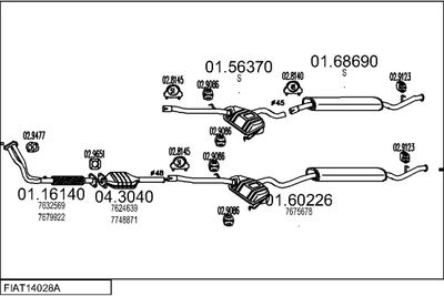 SISTEM DE ESAPAMENT MTS FIAT14028A002735