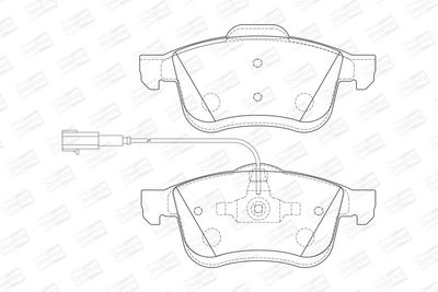 BREMSBELAGSATZ SCHEIBENBREMSE CHAMPION 573334CH 1