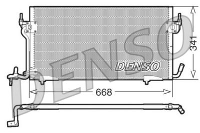 DENSO DCN21011 Радиатор кондиционера  для PEUGEOT 306 (Пежо 306)