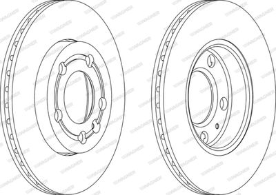 WAGNER WGR1164-1 Тормозные диски для SKODA FABIA II Combi (545) 1.2