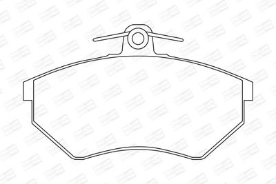 BREMSBELAGSATZ SCHEIBENBREMSE CHAMPION 571357CH 1