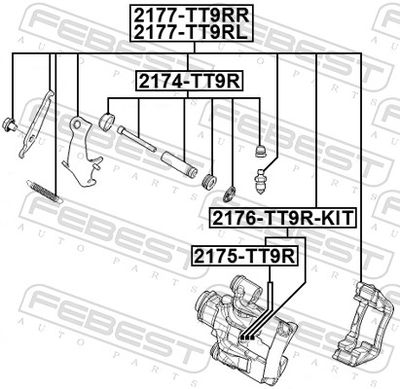 Repair Kit, brake caliper 2176-TT9R-KIT