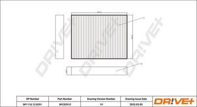 FILTRU AER HABITACLU DR!VE+ DP1110120291 0