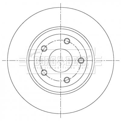 BORG & BECK BBD6084S Тормозной диск 