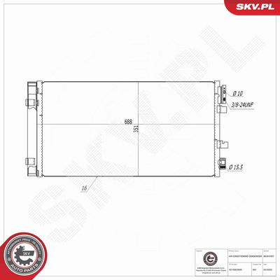 CONDENSATOR CLIMATIZARE ESEN SKV 86SKV007 7