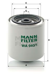 MANN-FILTER Koelmiddelfilter (WA 940/1)