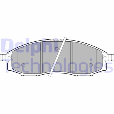 Комплект тормозных колодок, дисковый тормоз DELPHI LP1772 для NISSAN PICK