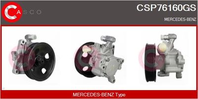 Гидравлический насос, рулевое управление CASCO CSP76160GS для MERCEDES-BENZ R-CLASS