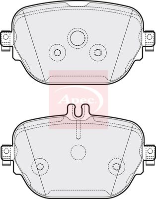 APEC Brake Pad Set, disc brake PAD2163