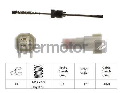 Sensor, exhaust gas temperature Intermotor 27393