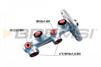 Главный тормозной цилиндр BREMSI PB0202 для FORD FIESTA