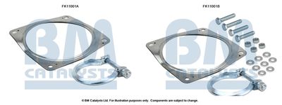 zestaw montażowy, filtr sadzy / filtr cząstek stałych BM CATALYSTS FK11001