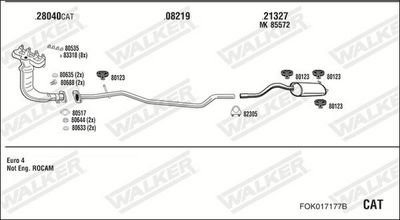 Изпускателна система WALKER FOK017177B