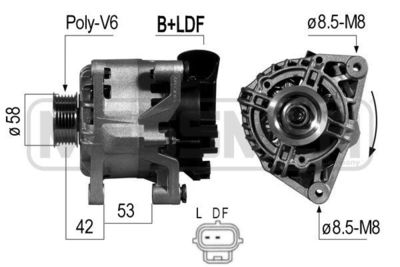 Генератор ERA 210411 для FORD FIESTA