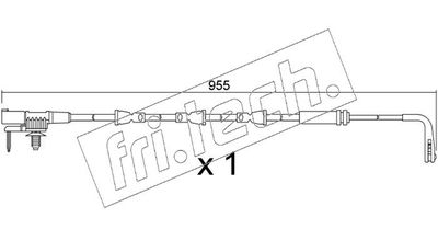 Сигнализатор, износ тормозных колодок fri.tech. SU.396 для JAGUAR I-PACE