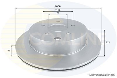 спирачен диск COMLINE ADC0271V