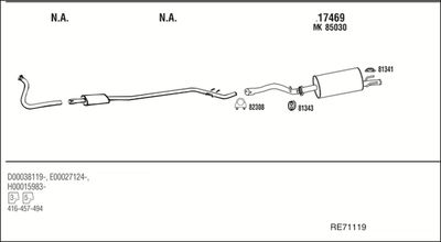 Układ wydechowy WALKER RE71119