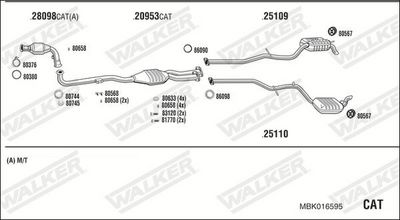 Изпускателна система WALKER MBK016595