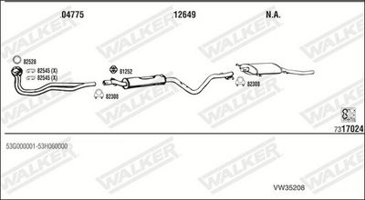 Изпускателна система WALKER VW35208