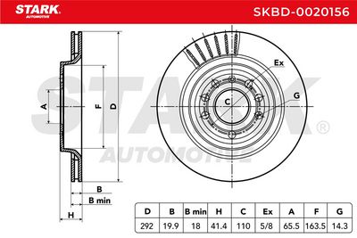 спирачен диск STARK SKBD-0020156