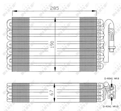 EVAPORATOR AER CONDITIONAT NRF 36026 4