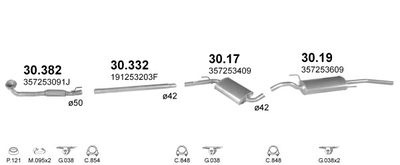 SISTEM DE ESAPAMENT POLMO POLMO01784