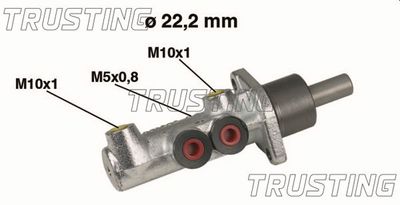 Главный тормозной цилиндр TRUSTING PF264 для FIAT DOBLO