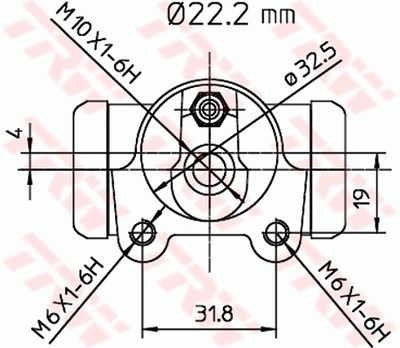 RADBREMSZYLINDER TRW BWH138 1
