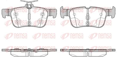 Brake pad set, disc brake