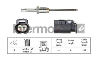 Sensor, exhaust gas temperature Intermotor 27412