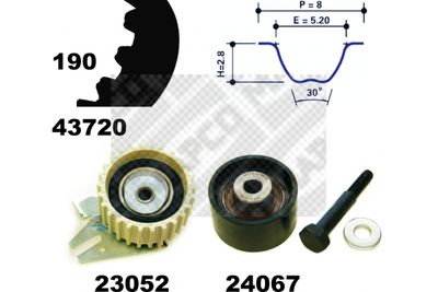 23720 MAPCO Комплект ремня ГРМ