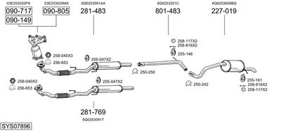 SISTEM DE ESAPAMENT BOSAL SYS07896